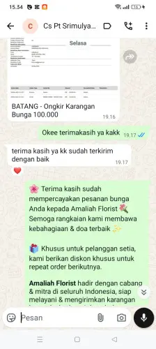 Testimonial Papan Bunga kayu tangi