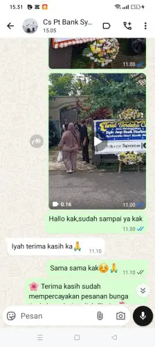 Testimonial Papan Bunga kayu tangi
